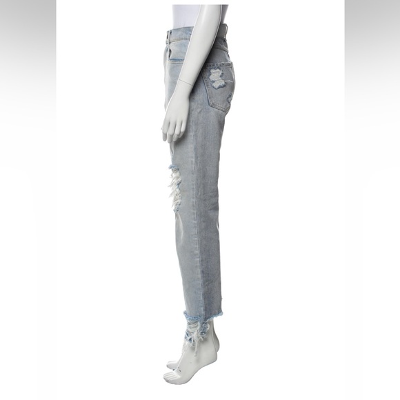 Retrofete Maggie two tone distressed jeans light wash 24 - Picture 4 of 12